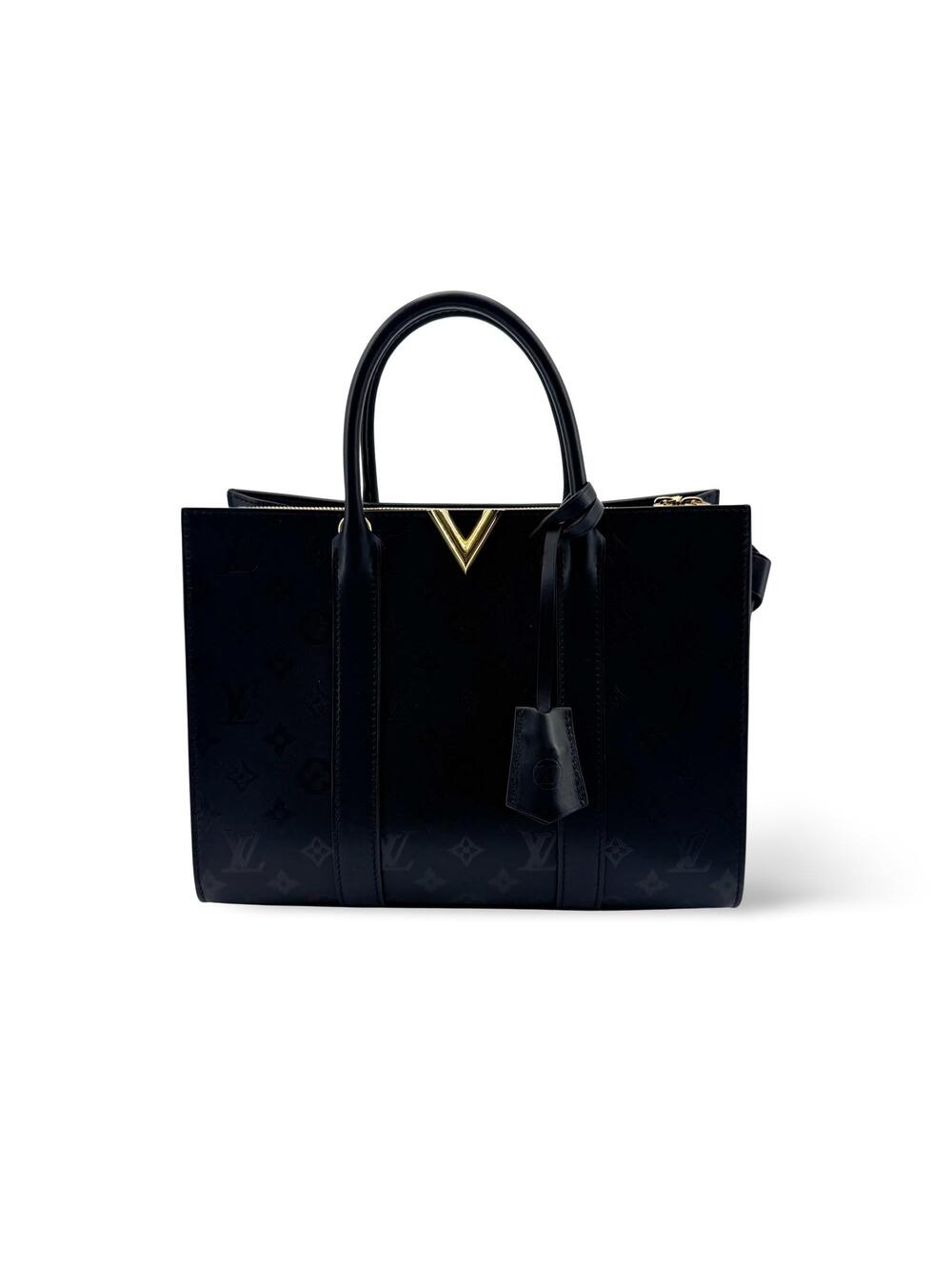 Louis Vuitton Berry Tote Bag Mm Black #366059L88B